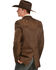 Image #3 - Circle S Men's Embroidered Micro-Suede Sportcoat, Chestnut, hi-res