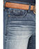 Image #2 - Cody James Men's Oregon Medium Wash Slim Bootcut Stretch Denim Jeans, Medium Wash, hi-res