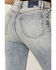Image #4 - Daze Women's Acid Wash Go-Getter Flare Jeans, Blue, hi-res