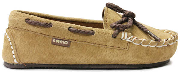 Image #1 - Lamo Footwear Sabrina Kid's Moccasins  , Chestnut, hi-res