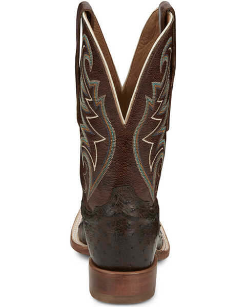 Image #5 - Tony Lama Men's Sienna Exotic Full Quill Ostrich Western Boots - Broad Square Toe, Brown, hi-res