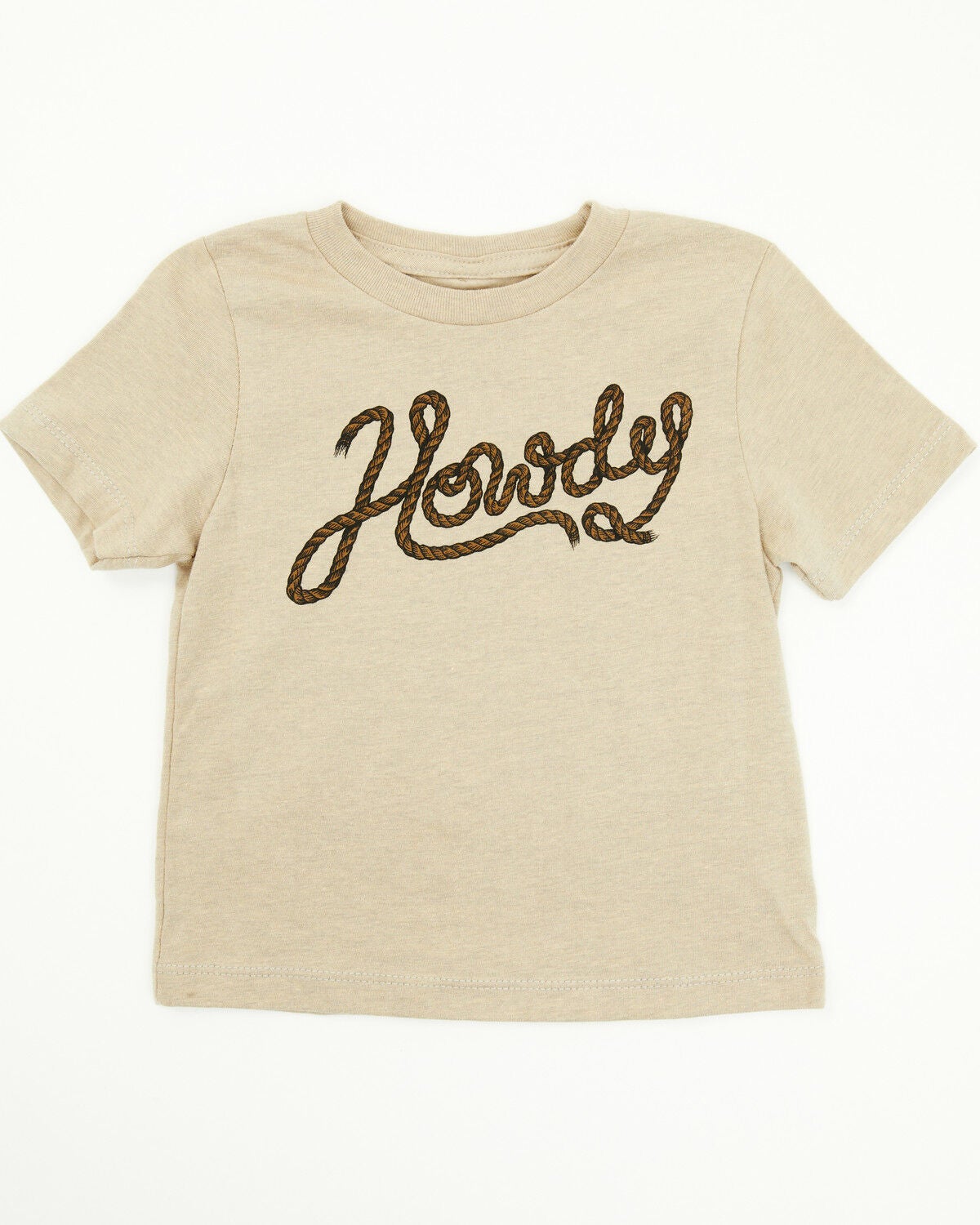 Cody James Toddler Boys' Howdy Short Sleeve Graphic T-Shirt, Tan, hi-res