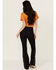 Image #3 - Idyllwind Women's Glenn Dark Wash High Rise Western Stitched Bootcut Comfort Stretch Denim Jeans, Dark Wash, hi-res