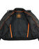 Image #4 - Milwaukee Leather Men's Classic Side Lace Concealed Carry Motorcycle Jacket - 3X, Black, hi-res