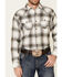 Image #3 - Ariat Men's Hickory Retro Large Plaid Thermal Long Sleeve Button Down Western Shirt, Tan, hi-res