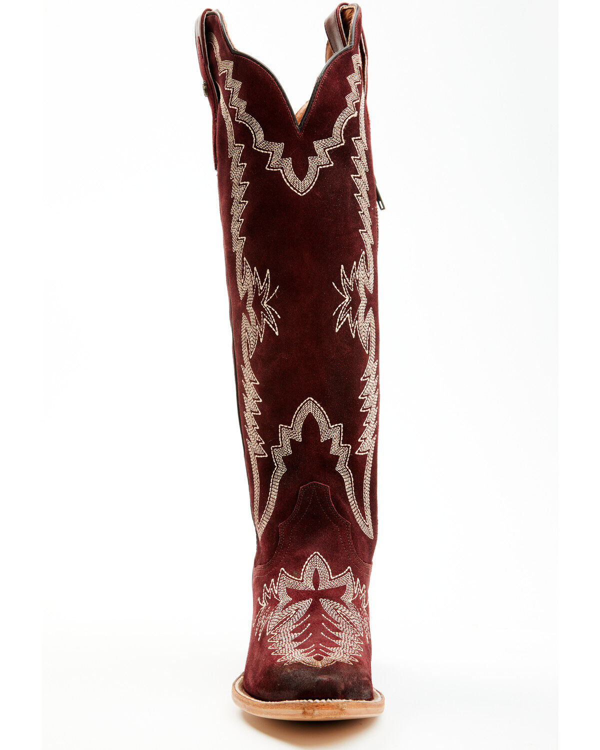 Image #4 - Dan Post Women's Marlowe Suede Western Boots - Snip Toe, , hi-res