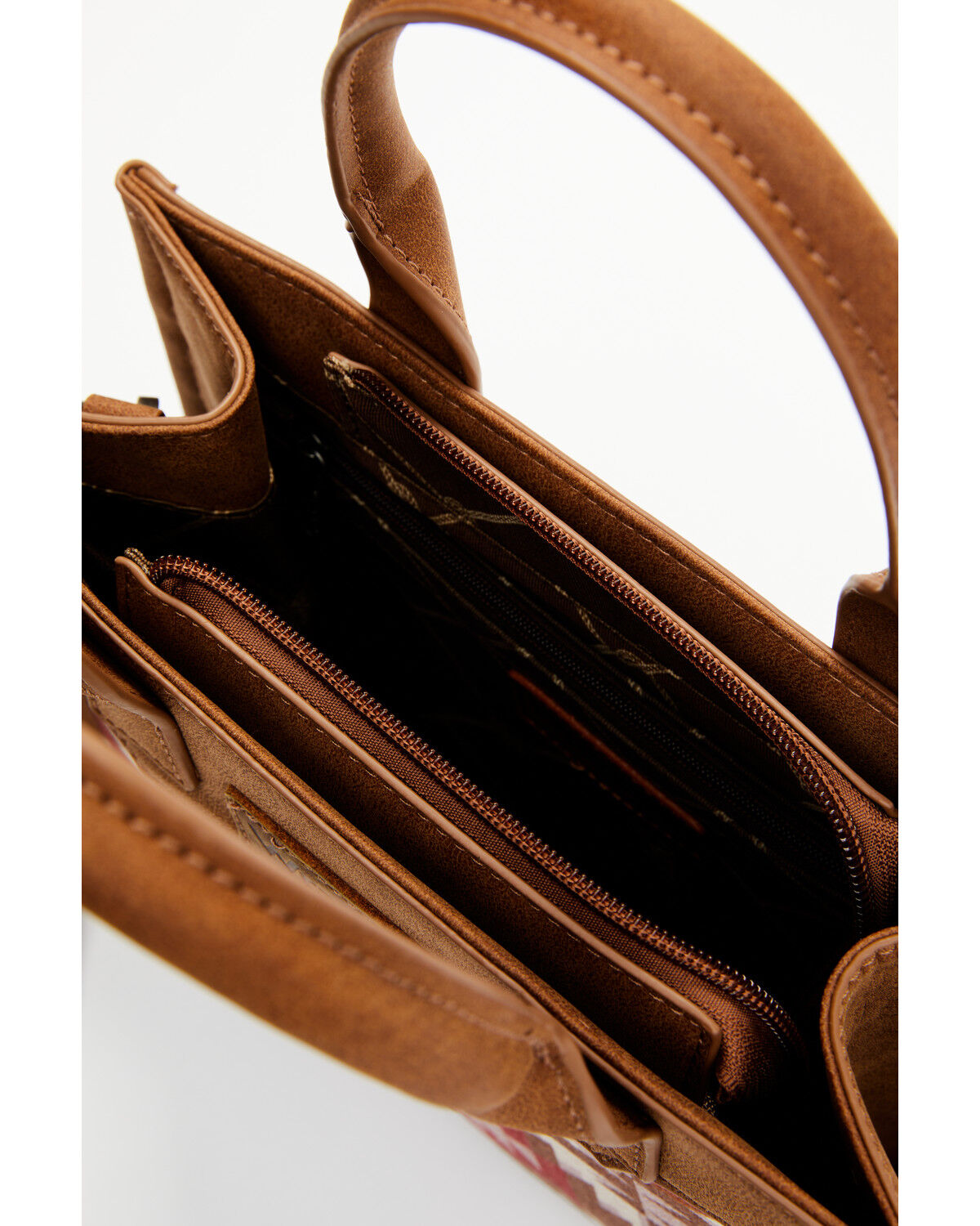 Image #4 - Wrangler X Boot Barn Women's Southwestern Print Crossbody Bag, Brown, hi-res