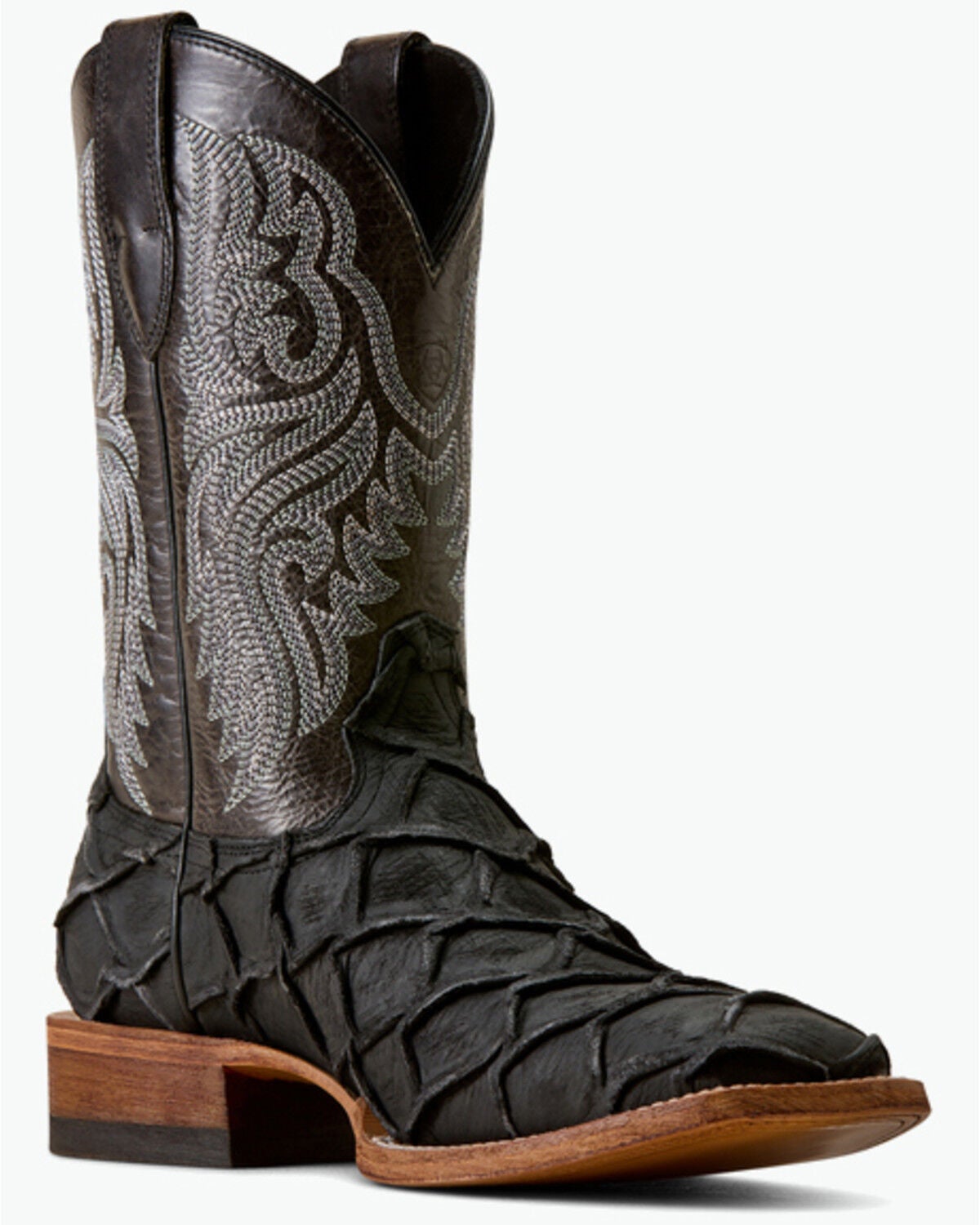 Image #1 - Ariat Men's Riverside Western Boots - Broad Square Toe, Black, hi-res