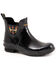 Image #1 - Pendleton Women's Tucson Gloss Chelsea Rain Boots - Round Toe, Black, hi-res