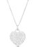 Image #2 - Montana Silversmiths Women's Chiseled Heart Turquoise Necklace, Silver, hi-res