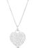 Image #2 - Montana Silversmiths Women's Chiseled Heart Turquoise Necklace , Silver, hi-res