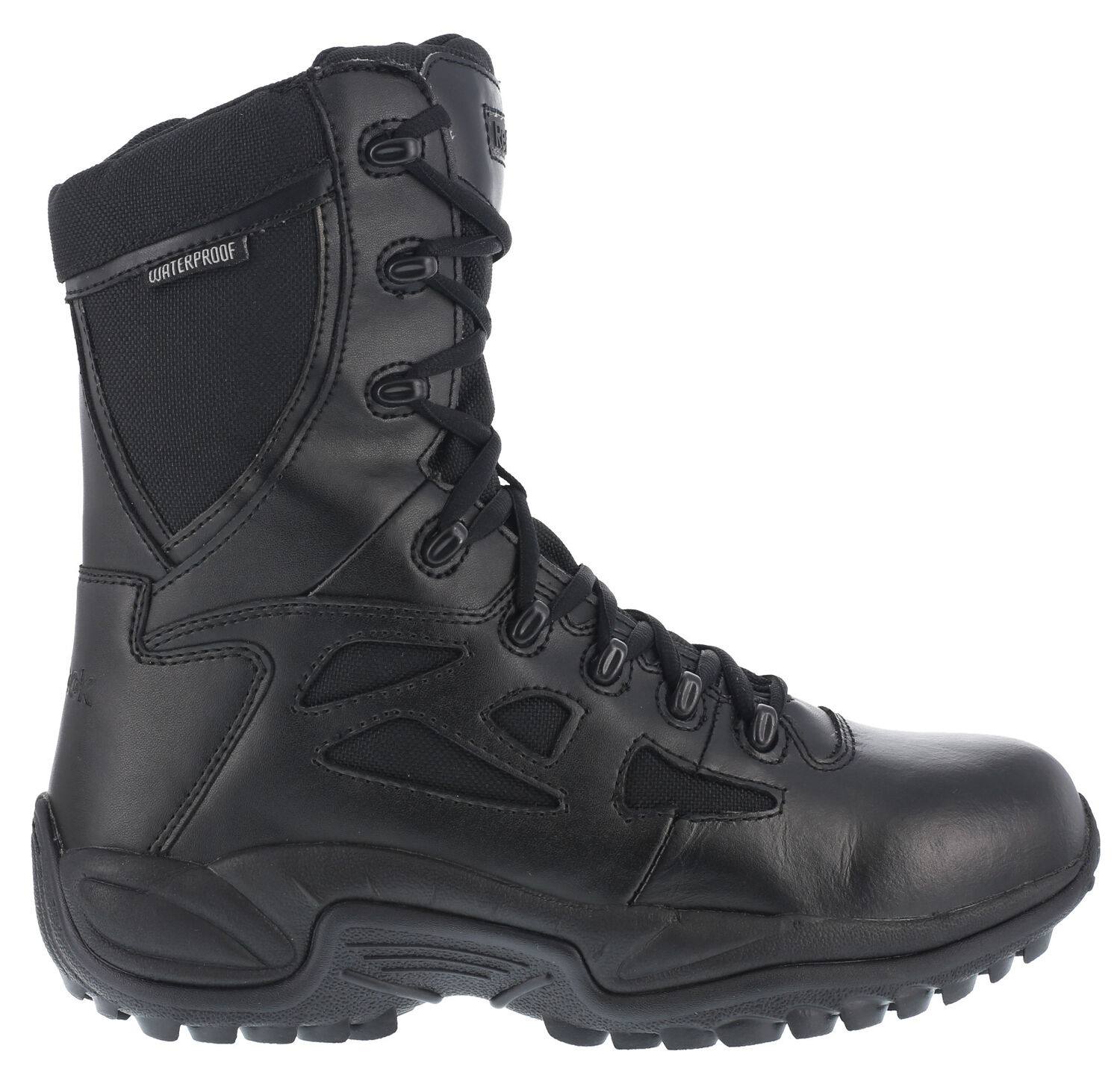 Image #3 - Reebok Women's Rapid Response 8" Work Boots - Soft Toe, Black, hi-res