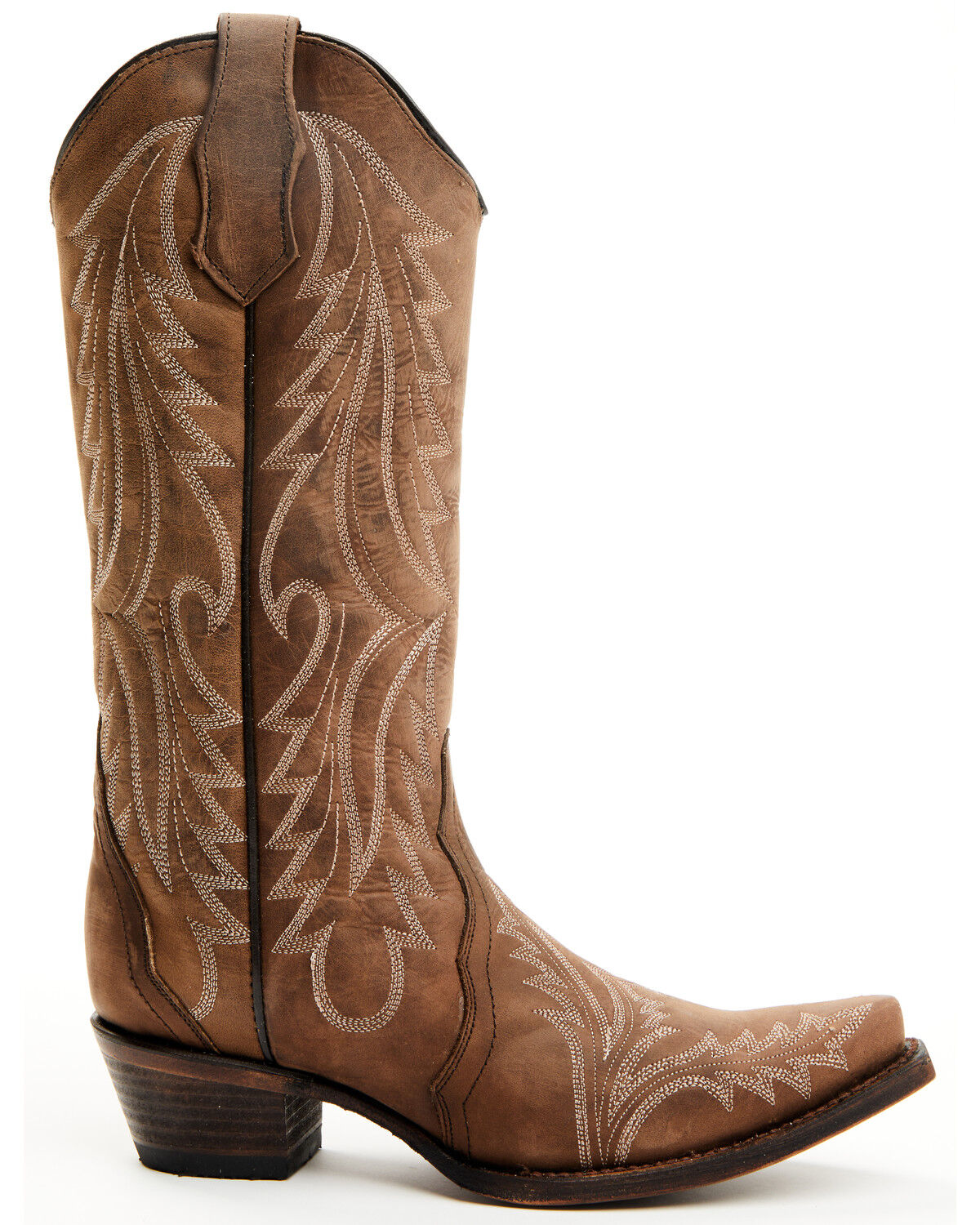 Image #2 - Circle G Women's Western Boots - Snip Toe, Sand, hi-res