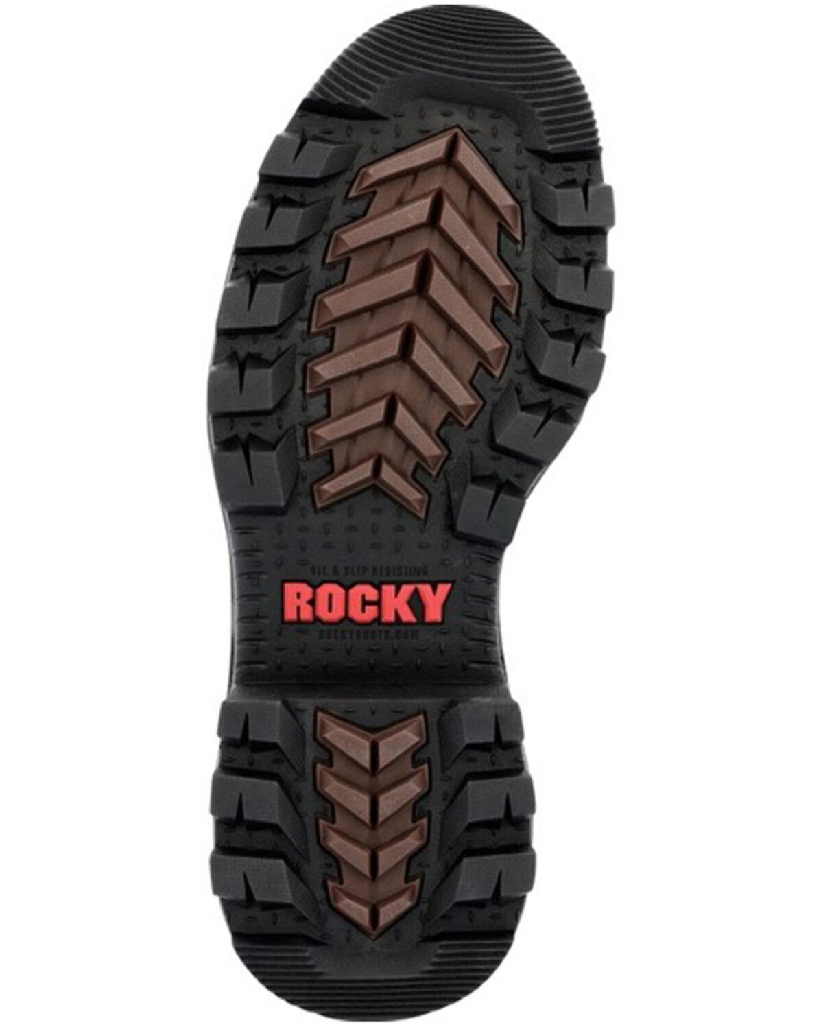 Image #7 - Rocky Men's Rams Horn Waterproof Lace-Up Logger Work Boots - Composite Toe, Brown, hi-res