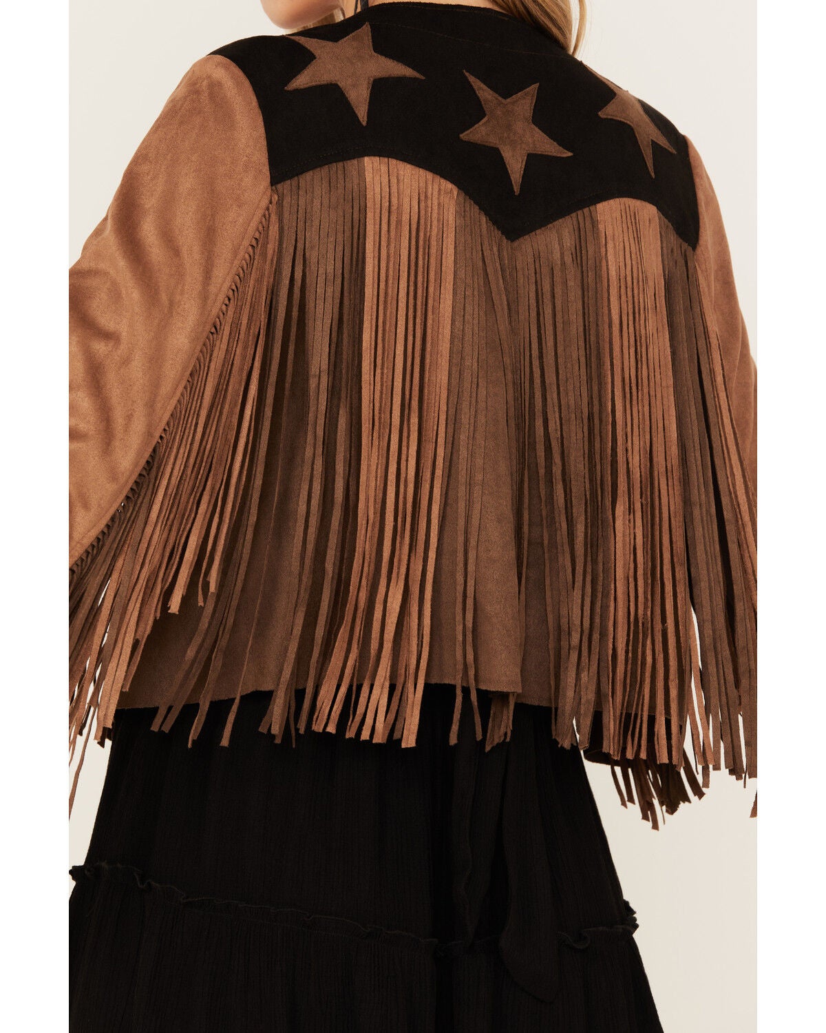 Image #4 - Vocal Women's Star Faux Fringe Jacket, , hi-res
