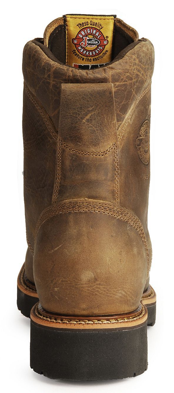 justin double comfort work boots