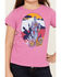 Image #2 - Shyanne Girls' Vibrant Scenic Short Sleeve Graphic Tee, Grape, hi-res