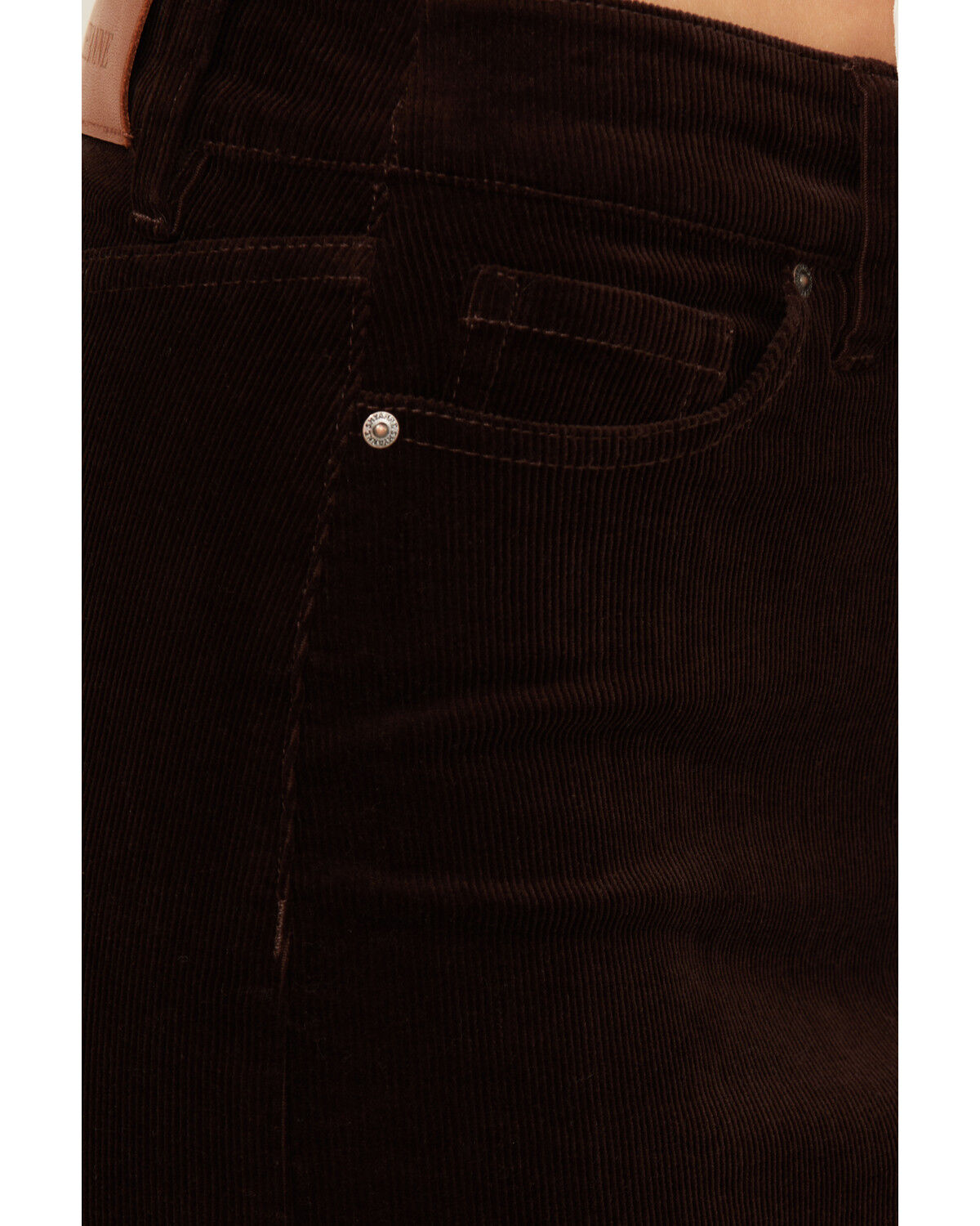 Image #2 - Shyanne Women's Corduroy Midi Skirt, Chocolate, hi-res