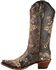 Circle G Women's Crackle Embroidered Western Boots - Snip Toe, , hi-res