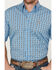 Image #3 - Cinch Men's Geo Print Short Sleeve Button Down Western Shirt, Blue, hi-res