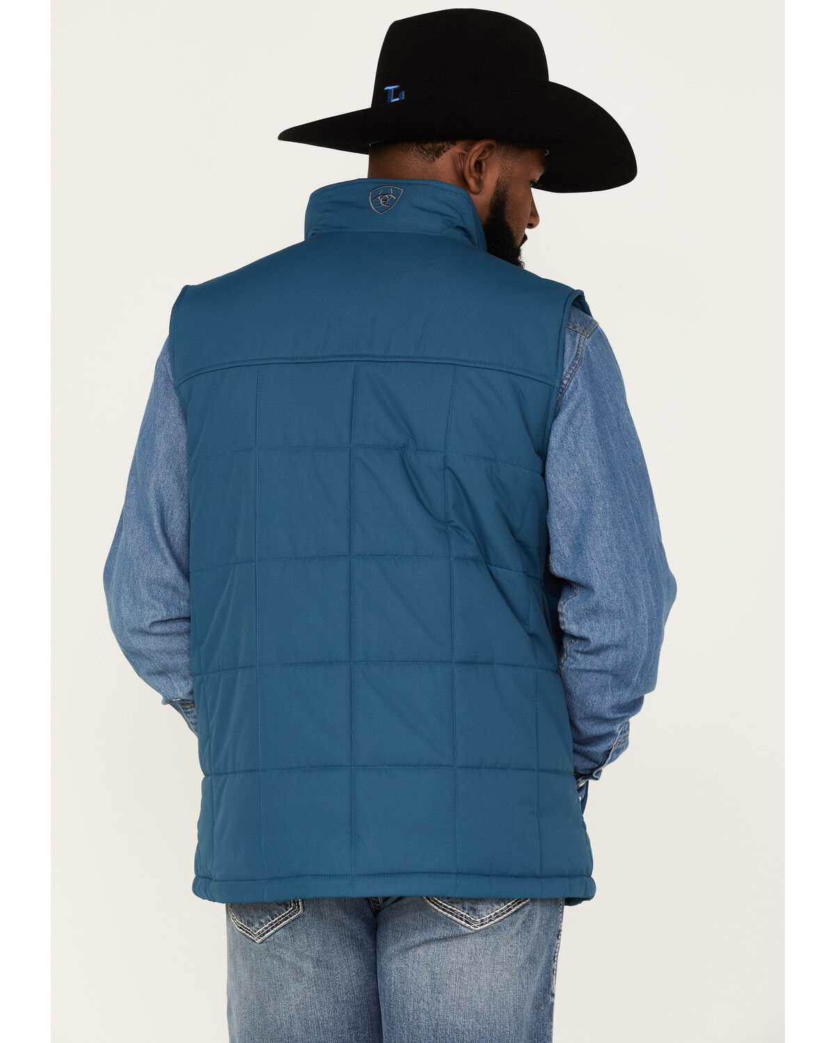 Image #4 - Ariat Men's Crius Concealed Carry Insulated Vest - Tall, Blue, hi-res