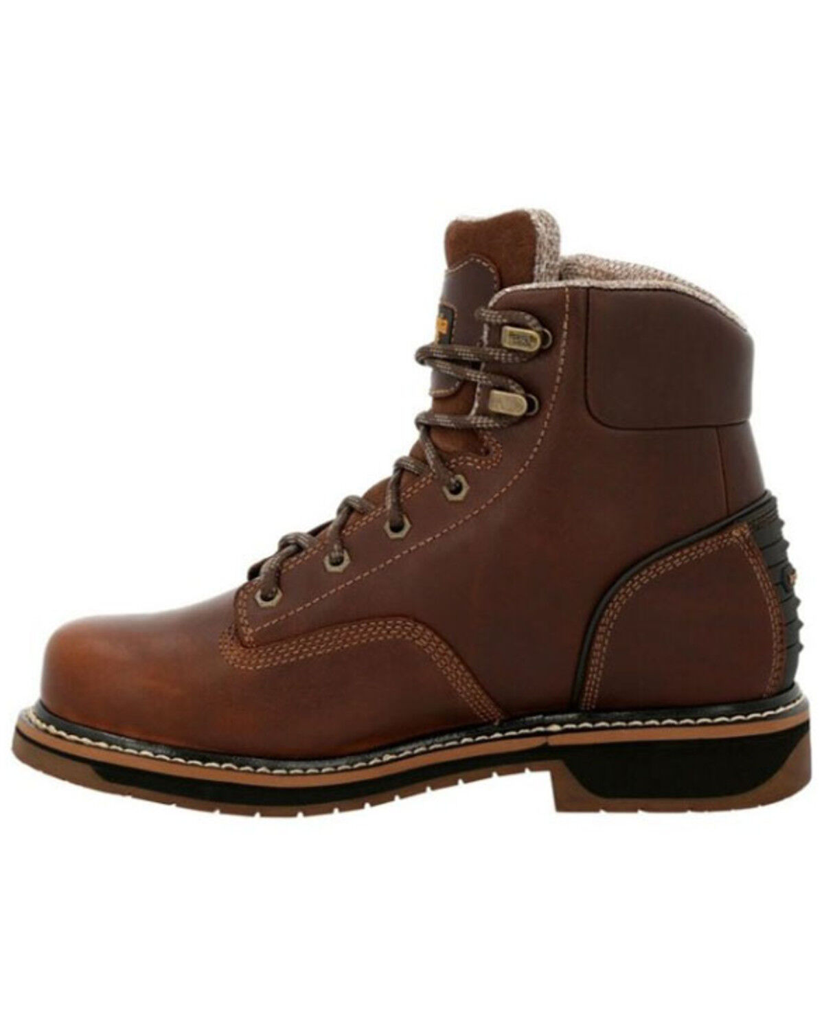 Image #2 - Georgia Boot Men's AMP LT Edge Waterproof Work Boots - Alloy Toe, Brown, hi-res