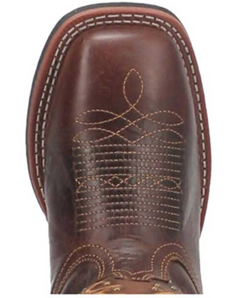 Image #5 - Laredo Women's Lockhart Studded Performance Western Boots - Broad Square Toe , Dark Brown, hi-res