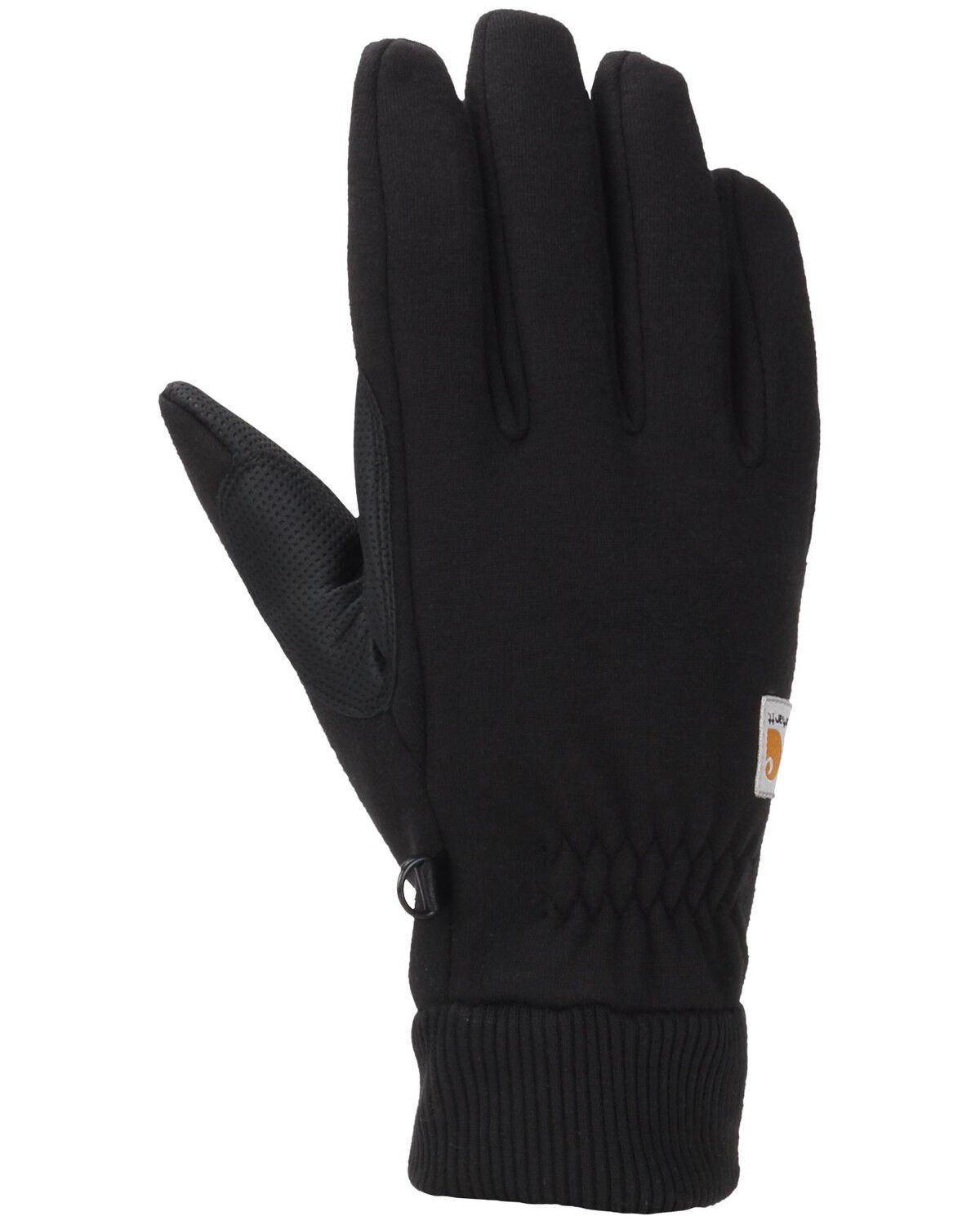 Image #1 - Carhartt Women's Wind Fighter&reg; Thermal-Lined Fleece Touch-Sensitive Knit Cuff Glove, Black, hi-res