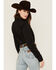 Image #4 - Kimes Ranch Women's Logo Long Sleeve Button-Down Western Shirt, Black, hi-res