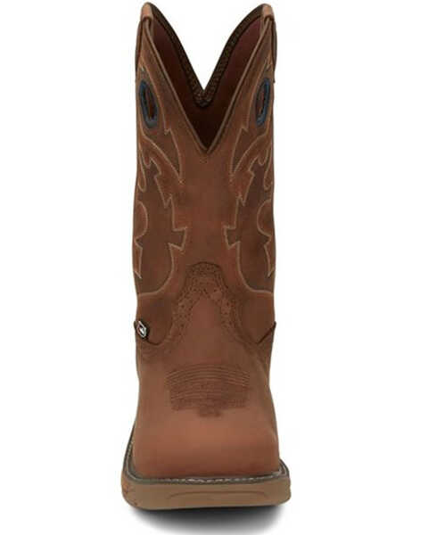 Justin Men's Rush Barley Western Work Boots - Soft Toe, Brown, hi-res
