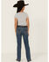 Image #3 - Wrangler Girls' Bootcut Stretch Denim Jeans, Blue, hi-res