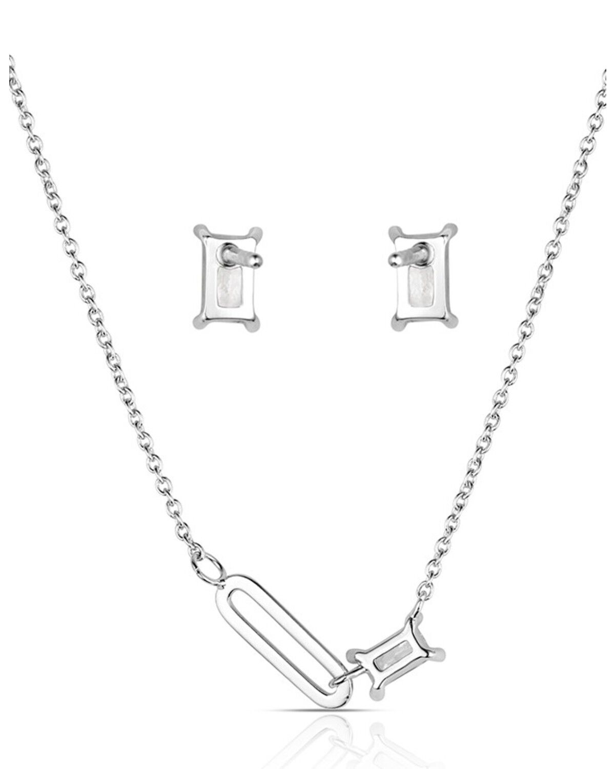 Image #2 - Montana Silversmiths Women's Modern Muse Crystal Jewelry Set, Silver, hi-res