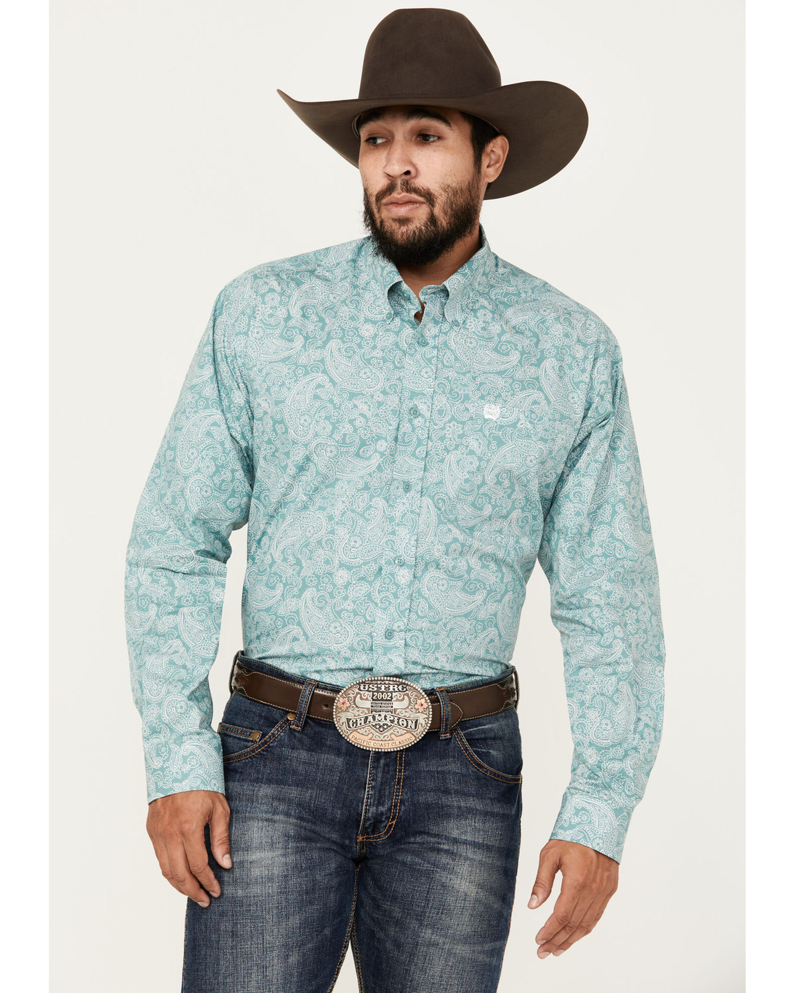 Mens cinch paisley shirt hotsell