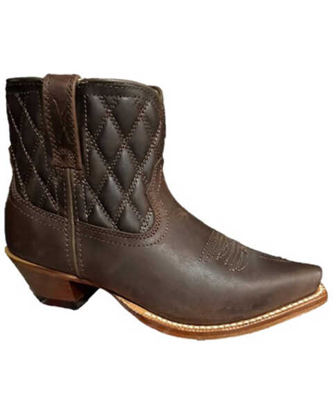 Image #1 - Twisted X Women's 6" Steppin' Out Booties - Snip Toe , Brown, hi-res