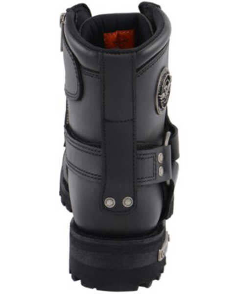 Image #5 - Milwaukee Leather Women's Harness Moto Boots - Soft Toe, Black, hi-res