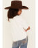 Image #4 - La La Land Girls' Rock & Roll Short Sleeve Fringe Graphic Tee, White, hi-res