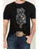 Image #3 - RANK 45® Men's Southwest Bull Short Sleeve Graphic T-Shirt, Black, hi-res