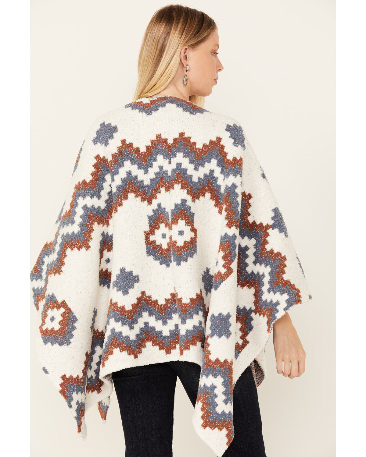Image #4 - Idyllwind Women's Hays Elm Cozy Shawl, Blue, hi-res
