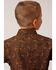 Image #2 - Roper Boys' Paisley Print Long Sleeve Snap Western Shirt, Brown, hi-res