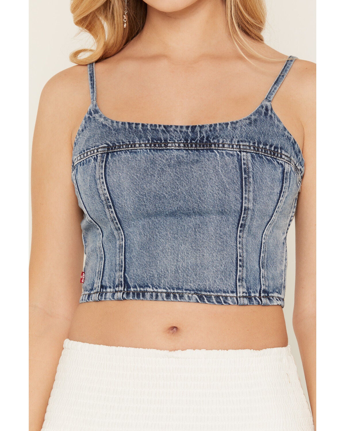 Image #3 - Levi's Women's Jadine Denim Cami Tank, Medium Wash, hi-res