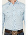 Image #3 - Gibson Men's Gma's Couch Mosaic Medallion Print Long Sleeve Snap Western Shirt, Light Blue, hi-res