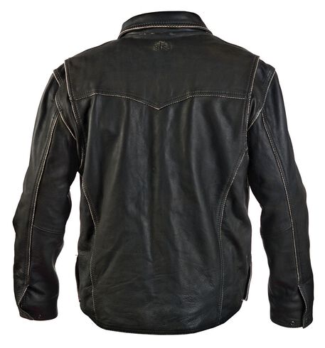 STS Ranchwear Men's Vegas Black Leather Jacket - Big & Tall - 2XL-3XL ...
