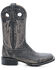Image #2 - Corral Men's Distressed Cut Out Western Boots - Broad Square Toe, Black, hi-res