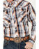 Image #3 - Cowboy Hardware Men's Hermosillo Gradient Plaid Print Long Sleeve Pearl Snap Western Shirt  - Tall , Navy, hi-res