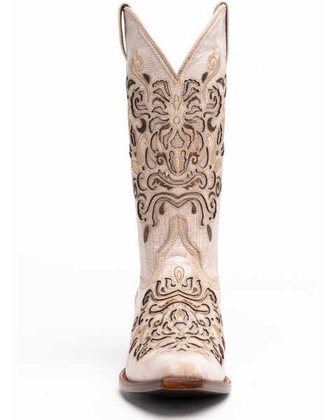Image #4 - Shyanne Women's Natalie Western Boots - Snip Toe, Ivory, hi-res
