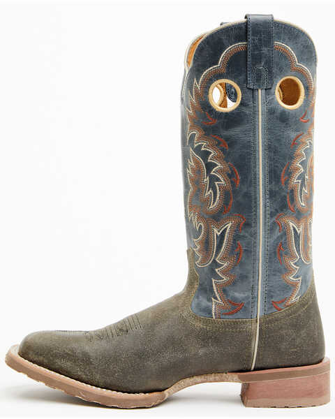 Image #3 - Laredo Men's Peete Western Boots - Broad Square Toe , Grey, hi-res