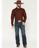 Image #1 - Cinch Men's Carter 2.0 Dark Wash Relaxed Bootcut Stretch Denim Jeans, Indigo, hi-res