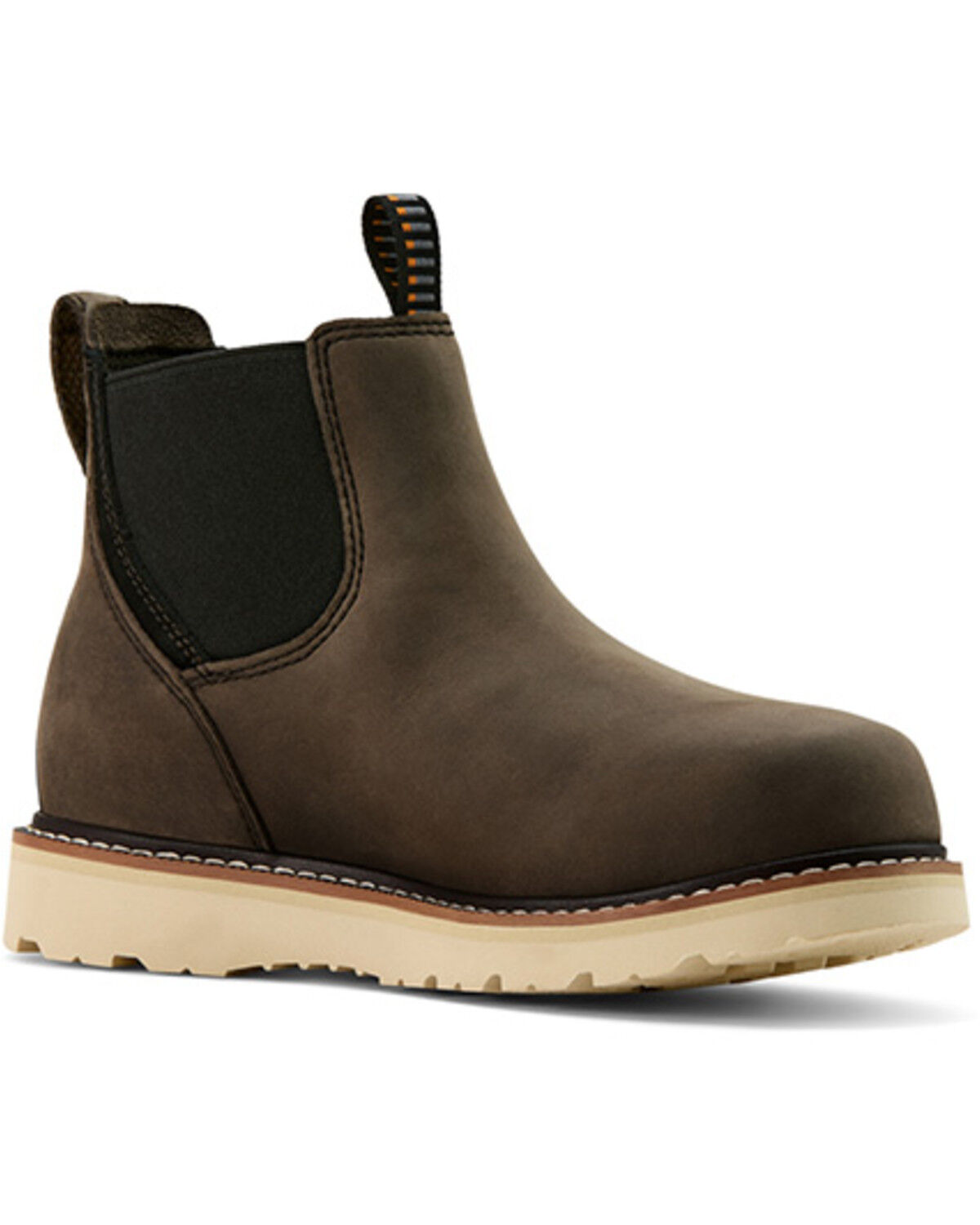 Image #1 - Ariat Women's Rebar Wedge Chelsea Waterproof Work Boots - Soft Toe, Grey, hi-res