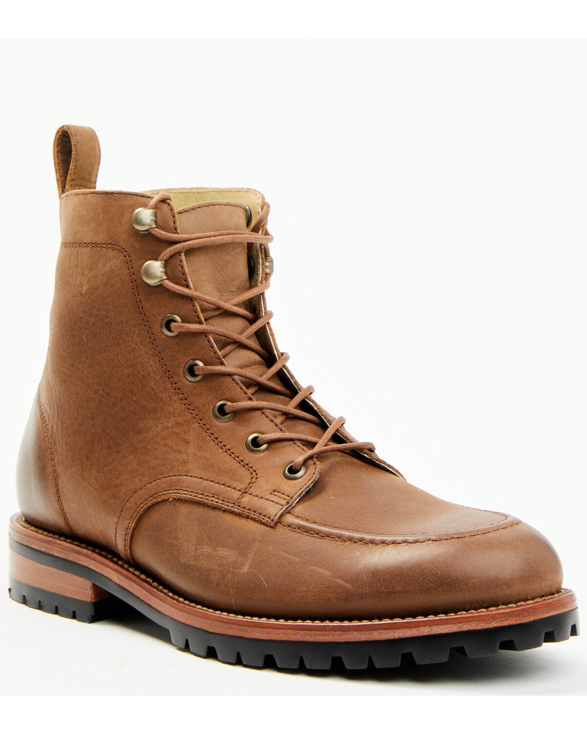 Brothers and Sons Men's Boondocks Casual Boots - Moc Toe, Brown, hi-res