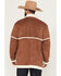 Image #4 - Wrangler Men's Faux Suede Sherpa Lined Button-Down Jacket, Camel, hi-res